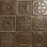 Shield bronze relief